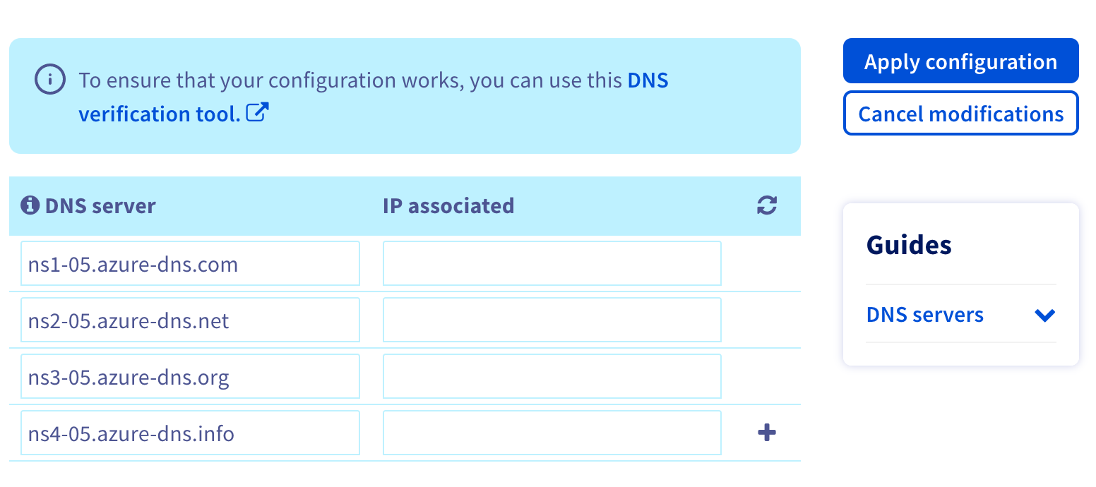 dns servers update